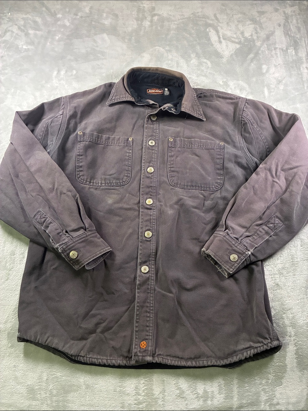 Jesse James Industrial Workwear Men’s M Lined Canvas Shirt Jacket Workwear